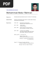 Abdur Rahman CV Telecom Professional