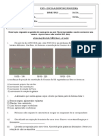 Prova de Ciências 6° Ano - 4° Bimestre