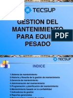 Curso Gestion Mantenimiento Equipo Pesado Tecsup