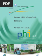 Balance Hidrico Superficial Panama 1971-2002