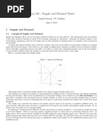 Supply and Demand Notes