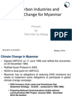 Low Carbon Industries and Climate Change For Myanmar: Present by Thet Htar Su Hlaing