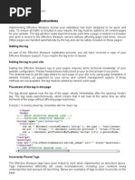 Effective Measure - Tag Implementation Instructions