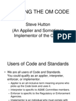 Applying The ASME OM Code