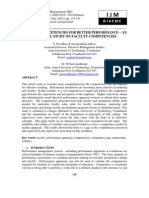 Building Competencies For Better Performance - An Empirical Study On Faculty Competencies