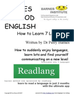 How To Learn 7 Languages at Barnes Method English