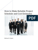 Article-How To Make Reliable Project Schedule and Cost Estimates