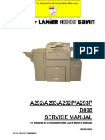 RICOH Aficio-551 Aficio-700 Aficio-1055 Service Manual Pages