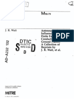 Antenna Performance Influenced by The Finite Extent and Conductivity of Ground Planes A Collection of Reprints by J. R. Wait, Et Al, 1990.