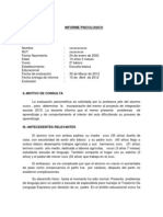 Formato Informe Psicologico Wisc III V.CH