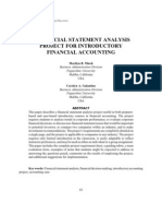 A Financial Statement Analysis Project