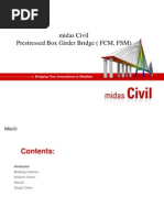 Midas Civil - Advanced - Prestressed Box Girder Design (FCM, FSM)