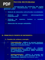 Nutricion, Crecimiento y Metabolismo Microbiano