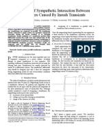 Case Study of Sympathetic Interaction Between Transformers Caused by Inrush Transients