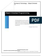 Object Oriented Programming