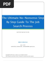 The Ultimate No-Nonsense Step by Step Guide To The Job Search Process