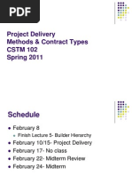 Lecture 6-Project Delivery Methods