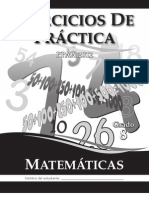 Ejercicios de Práctica - Matemáticas G8 - 1-17-12