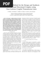 A Universal Method For The Design and Synthesis of WB DC Using Non-Uniform Coupled