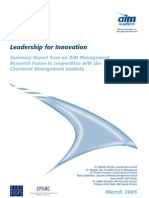 Leadership and Innovation Skills