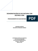 Deshidratación de Gas Natural Con Destino A GNL