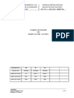 Balance of Plant Specifications For 12MW Archean Plant