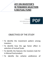 Investor Perception Towards Selection of A Mutual Fund