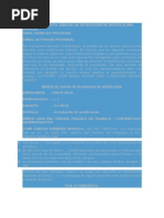 Devolución de Notificación Judicial