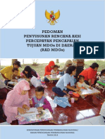 Pedoman Penyusunan Rencana Aksi Percepatan Pencapaian MDGs (RAD) Di Indonesia