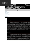 Automated Toll Collection Syatem: Department of Cse, Buet