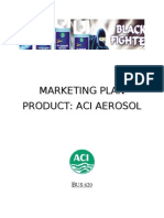 Marketing Plan Product: Aci Aerosol