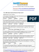 IBM Sample Aptitude Placement Paper