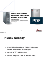 Oracle ZFS Storage Appliance For Exadata Backup Recovery