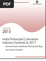 India Protected Cultivation Industry Outlook To 2016 - Government Initiatives Paving The Way For Future Growth