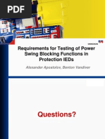 3 Apostolov Requirements For Testing Power Swing Blocking Functions in Protection IEDs PDF