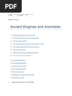 Ancient Enigmas and Anomalies