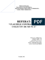 Referat Contractul Colectiv