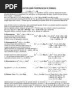 Caso II de Factorización. Factor Común Por Agripación de Términos.