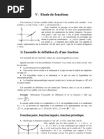 Étude Des Fonctions