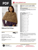 Mitered Knit Wrap