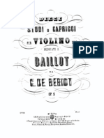 De Beriot Violin 10 Studies or Caprices Op.9 Violin