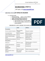 Sleep Disordered Breathing (Part 4) : Obstructive Sleep Apnea in Children