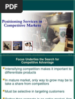 Positioning Services in Compititive Markets