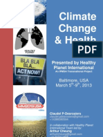 Climate Changes and Health