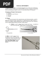 Surgical Instruments, Types of Surgery and Surgical Techniques