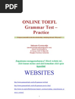 Online Toefl Grammar Test - Practice: Websites