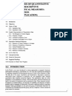 Unit 14 Analysis of Quantitative Data (Descriptive Statistical Measures Selection AND Application)