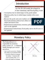 In This Chapter We Use The IS-LM Model Developed in Chapter 10 To Show How Monetary and Fiscal Policy Work