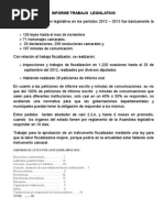 Informe Gestión 2012 Juan Luis Gantier Zelada Diputado Por Sucre