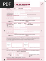 Debit Card Application Form